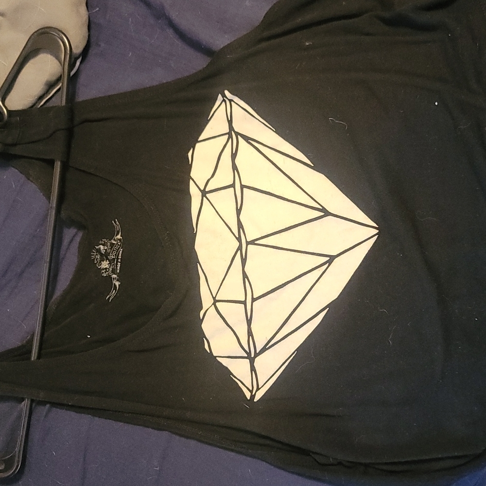 diamond supply company crop top size medium